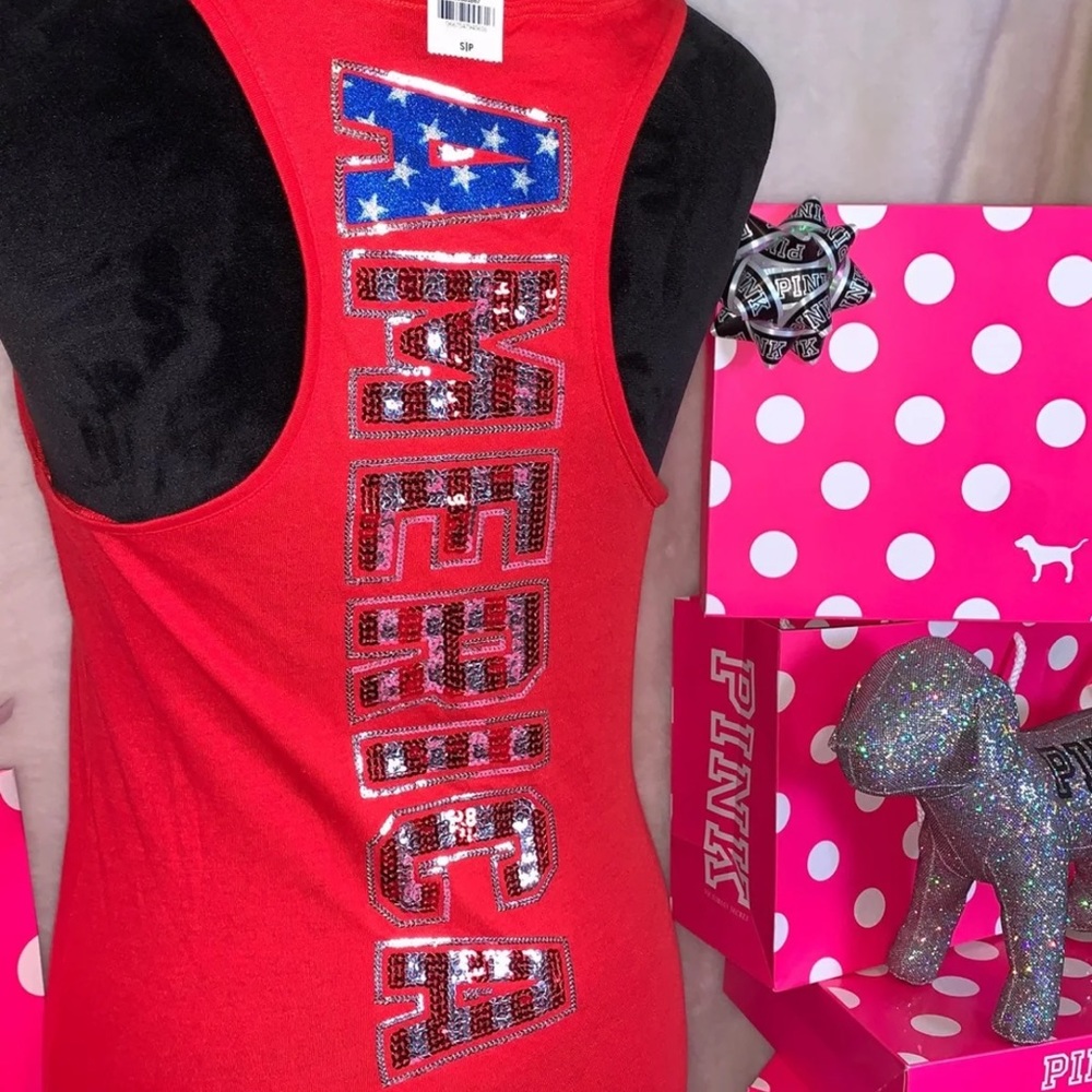 NEW VS Pink Bling America Tank